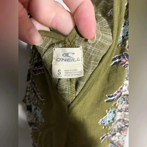 O'Neill Olive and Floral Maxi Dress - Picture 5 of 8